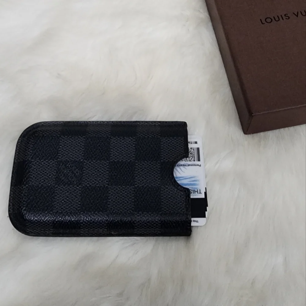 Authentic LV Graphite Phone/ Card Case